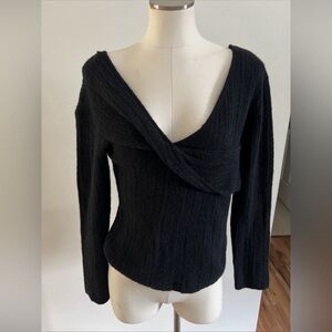 NWT - RAILS - M - Florence Black Elegant Women's Sweater 69% Alpaga